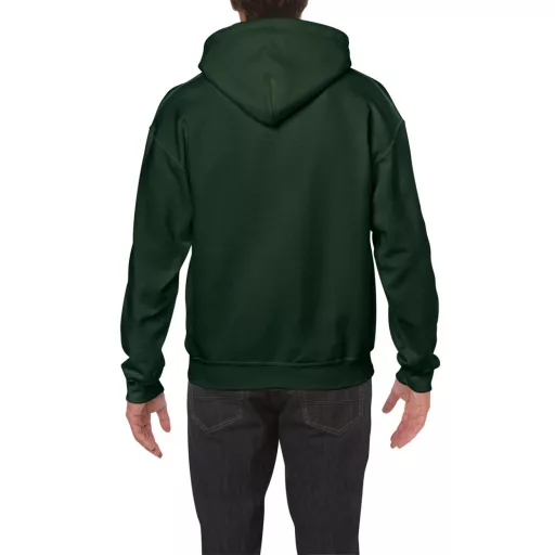 Kenguru zsebes kapucnis pulóver, Gildan GI18500, Forest Green-L