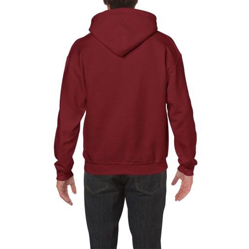 Kenguru zsebes kapucnis pulóver, Gildan GI18500, Garnet-3XL