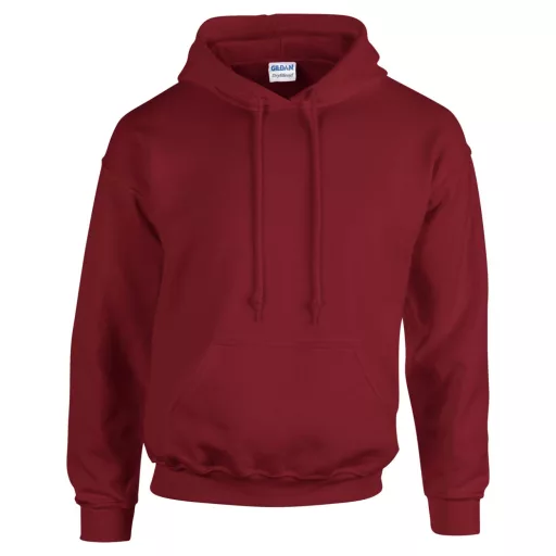 Kenguru zsebes kapucnis pulóver, Gildan GI18500, Garnet-S