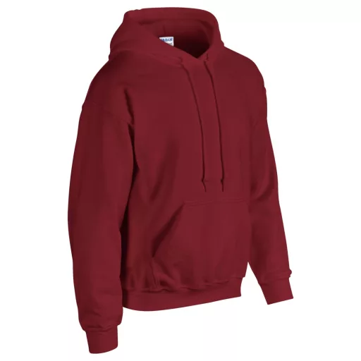 Kenguru zsebes kapucnis pulóver, Gildan GI18500, Garnet-S