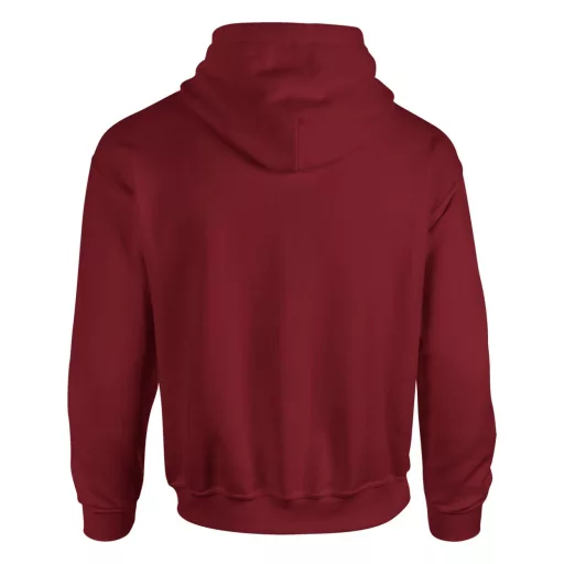Kenguru zsebes kapucnis pulóver, Gildan GI18500, Garnet-S