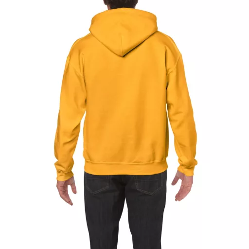 Kenguru zsebes kapucnis pulóver, Gildan GI18500, Gold-3XL