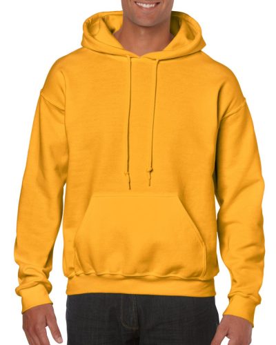 Kenguru zsebes kapucnis pulóver, Gildan GI18500, Gold-4XL