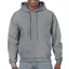 Kenguru zsebes kapucnis pulóver, Gildan GI18500, Graphite Heather-XL
