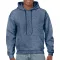 Kenguru zsebes kapucnis pulóver, Gildan GI18500, Heather Sport Dark Navy-2XL