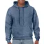 Kenguru zsebes kapucnis pulóver, Gildan GI18500, Heather Sport Dark Navy-2XL