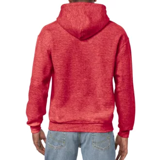   Kenguru zsebes kapucnis pulóver, Gildan GI18500, Heather Sport Scarlet Red-S