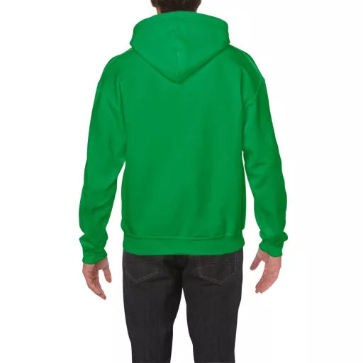 Kenguru zsebes kapucnis pulóver, Gildan GI18500, Irish Green-3XL