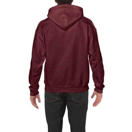 Kenguru zsebes kapucnis pulóver, Gildan GI18500, Maroon-5XL