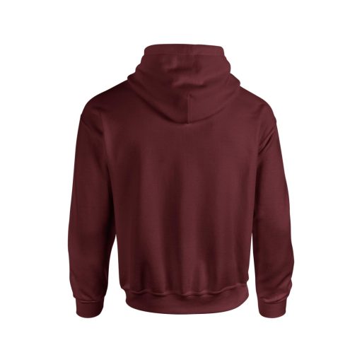 Kenguru zsebes kapucnis pulóver, Gildan GI18500, Maroon-S