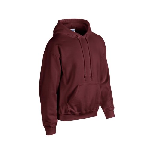Kenguru zsebes kapucnis pulóver, Gildan GI18500, Maroon-XL