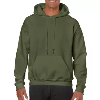   Kenguru zsebes kapucnis pulóver, Gildan GI18500, Military Green-3XL
