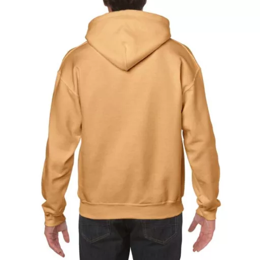 Kenguru zsebes kapucnis pulóver, Gildan GI18500, Old Gold-2XL