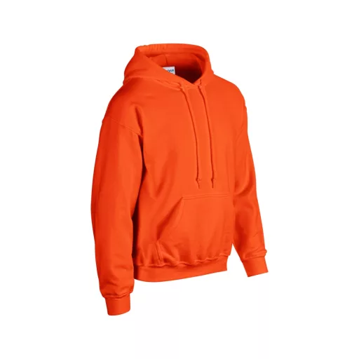 Kenguru zsebes kapucnis pulóver, Gildan GI18500, Orange-5XL