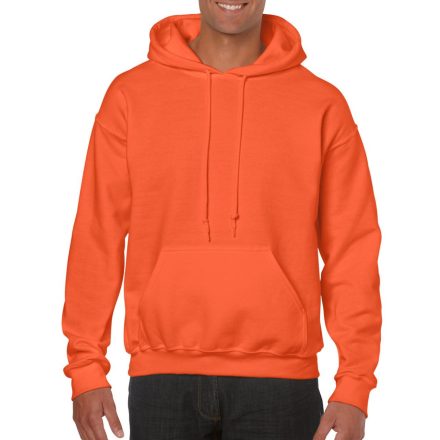 Kenguru zsebes kapucnis pulóver, Gildan GI18500, Orange-L