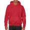 Kenguru zsebes kapucnis pulóver, Gildan GI18500, Red-2XL