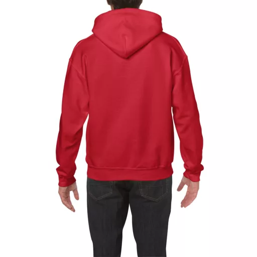 Kenguru zsebes kapucnis pulóver, Gildan GI18500, Red-L