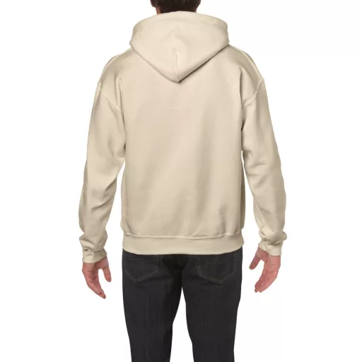 Kenguru zsebes kapucnis pulóver, Gildan GI18500, Sand-3XL