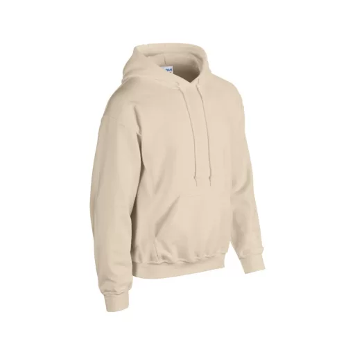 Kenguru zsebes kapucnis pulóver, Gildan GI18500, Sand-3XL