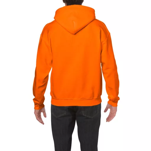 Kenguru zsebes kapucnis pulóver, Gildan GI18500, S.Orange-S