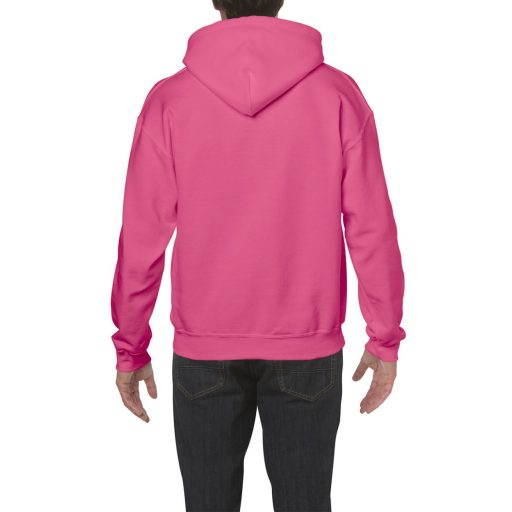 Kenguru zsebes kapucnis pulóver, Gildan GI18500, Safety Pink-2XL