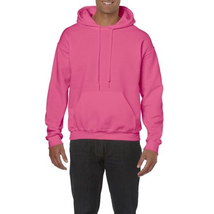 Kenguru zsebes kapucnis pulóver, Gildan GI18500, Safety Pink-L