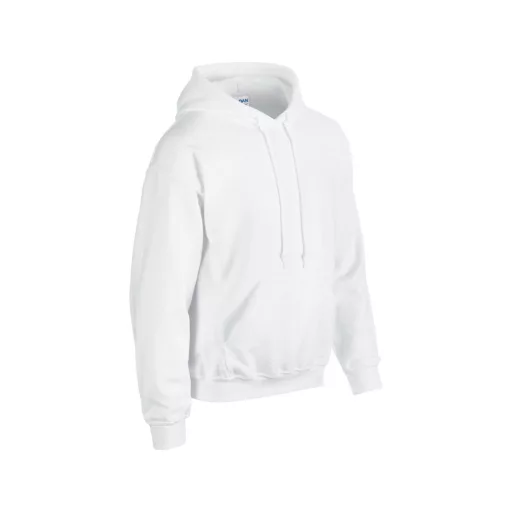 Kenguru zsebes kapucnis pulóver, Gildan GI18500, White-L