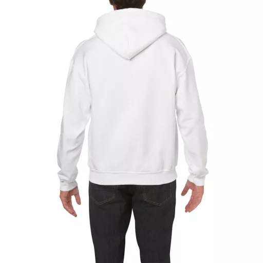 Kenguru zsebes kapucnis pulóver, Gildan GI18500, White-XL