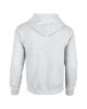 Cipzáras kenguru zsebes kapucnis pulóver, Gildan GI18600, Ash-XL