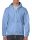 Cipzáras kenguru zsebes kapucnis pulóver, Gildan GI18600, Carolina Blue-2XL