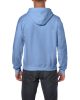 Cipzáras kenguru zsebes kapucnis pulóver, Gildan GI18600, Carolina Blue-2XL