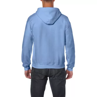   Cipzáras kenguru zsebes kapucnis pulóver, Gildan GI18600, Carolina Blue-2XL