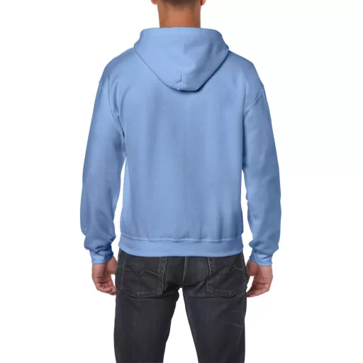 Cipzáras kenguru zsebes kapucnis pulóver, Gildan GI18600, Carolina Blue-2XL