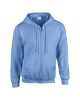 Cipzáras kenguru zsebes kapucnis pulóver, Gildan GI18600, Carolina Blue-2XL