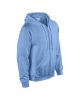 Cipzáras kenguru zsebes kapucnis pulóver, Gildan GI18600, Carolina Blue-2XL