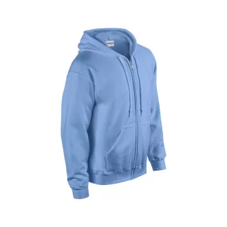   Cipzáras kenguru zsebes kapucnis pulóver, Gildan GI18600, Carolina Blue-2XL