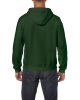 Cipzáras kenguru zsebes kapucnis pulóver, Gildan GI18600, Forest Green-2XL