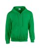 Cipzáras kenguru zsebes kapucnis pulóver, Gildan GI18600, Irish Green-2XL