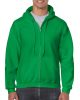 Cipzáras kenguru zsebes kapucnis pulóver, Gildan GI18600, Irish Green-S