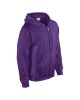 Cipzáras kenguru zsebes kapucnis pulóver, Gildan GI18600, Purple-S