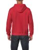Cipzáras kenguru zsebes kapucnis pulóver, Gildan GI18600, Red-4XL