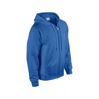   Cipzáras kenguru zsebes kapucnis pulóver, Gildan GI18600, Royal-2XL
