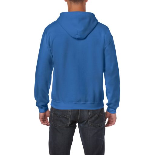 Cipzáras kenguru zsebes kapucnis pulóver, Gildan GI18600, Royal-S