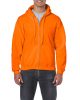 Cipzáras kenguru zsebes kapucnis pulóver, Gildan GI18600, S.Orange-2XL