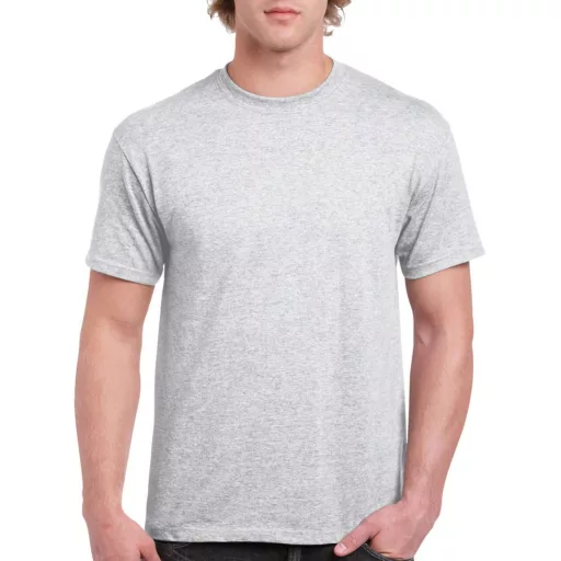 Előmosott kerek nyakkivágásu ultra póló, Gildan GI2000, Ash Grey-5XL
