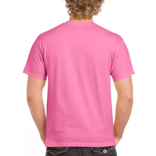 Előmosott kerek nyakkivágásu ultra póló, Gildan GI2000, Azalea-3XL