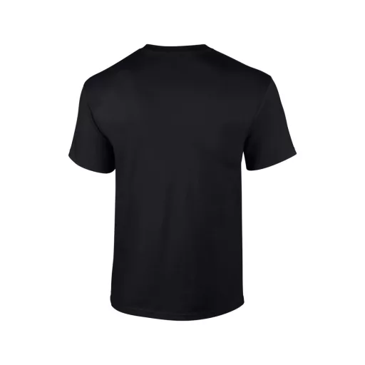 Előmosott kerek nyakkivágásu ultra póló, Gildan GI2000, Black-S