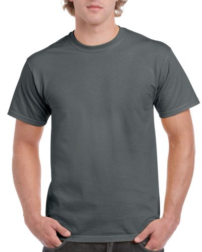 Előmosott kerek nyakkivágásu ultra póló, Gildan GI2000, Charcoal-4XL