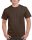 Előmosott kerek nyakkivágásu ultra póló, Gildan GI2000, Dark Chocolate-3XL
