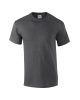 Előmosott kerek nyakkivágásu ultra póló, Gildan GI2000, Dark Heather-S